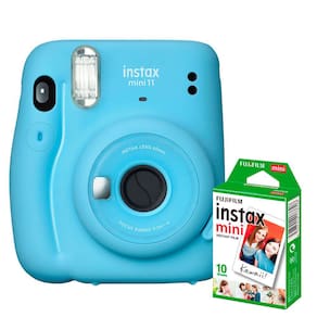 KIT Câmera Fujifilm Instax Mini 11 Azul + Filme de 10 Poses