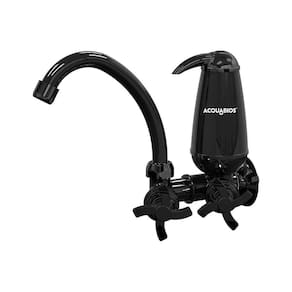 Torneira de Cozinha Com Filtro de Parede Bica Móvel Acqua E05 Retrô Acquabios Preto Dark
