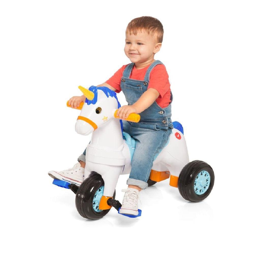 Triciclo Infantil com Empurrador Lelecita Azul - Calesita