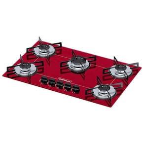 Cooktop 5 Bocas Ultra Chama Chamalux Vermelho