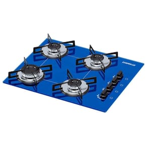 Cooktop 4 Bocas Ultra Chama Chamalux Azul