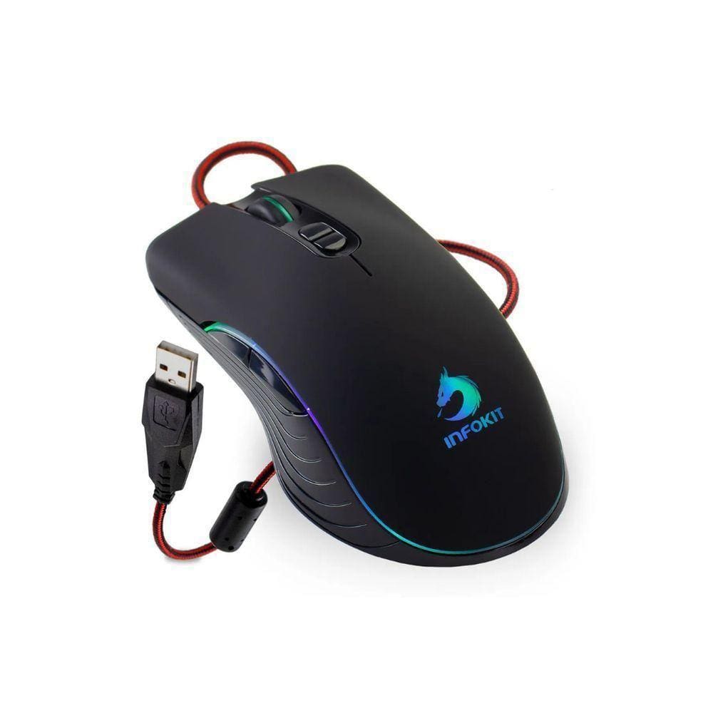 Mouse Para Jogo Infokit X-soldado Gm-v550 Preto