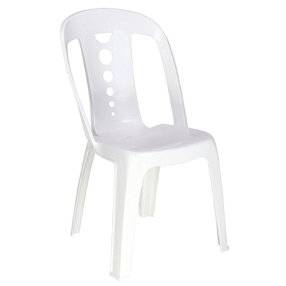 Cadeira Tramontina Jatiúca Basic Sem Braços Em Polipropileno Branco Tramontina