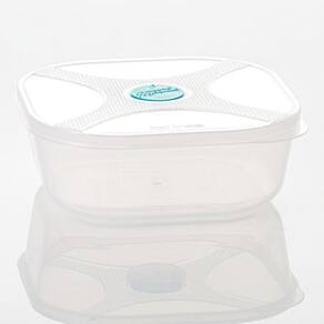 Pote Multiuso Quadrado 740ml com Válvula Verde - Top Line