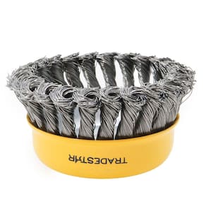 10 Escovas De Aço P/ Esmerilhadeira Lixadeira Copo 64 mm M14