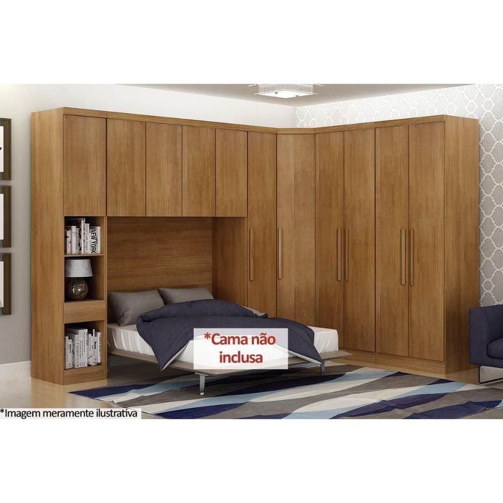 Quarto Modulado Bari 5 Peças Qcm03 Cumaru