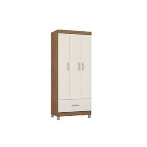 Guarda Roupa 3 Portas E 1 Gaveta Prince Amêndola-off White - Demóbile