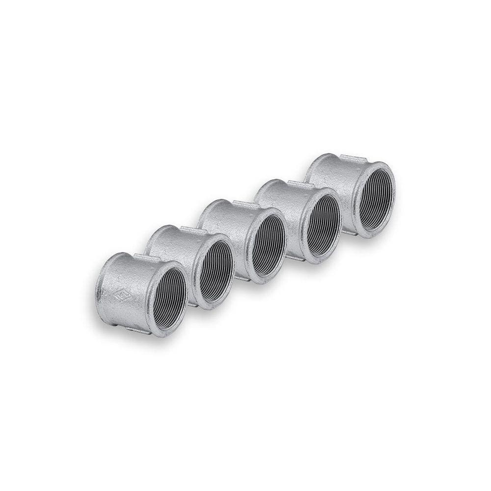 Kit Luva Galvanizada 1/2 Pol Rosca Fêmea BSP - 5 Un