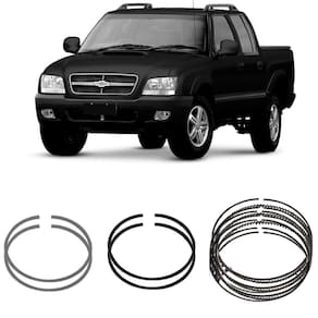 Jogo Anel Segmento STD S10 2.8 12V 2002 a 2012 Metal Leve