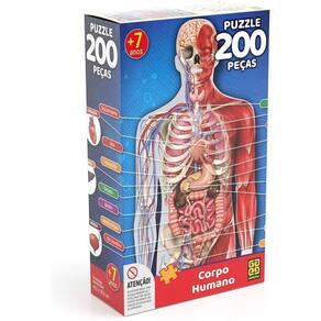 Quebra Cabeça - 200 peças Corpo Humano