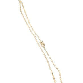 Corrente Cadeado Trava Lateral 3mm 17g Colar Banhado 18k