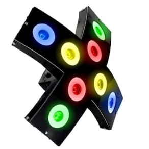 Jogo De Luz Xtreme Deltrônica 8 Canhão Par Led Para Evento