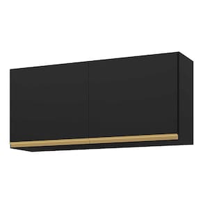 Armário De Cozinha Multimóveis Veneza 120 Cm 2 Portas Preto