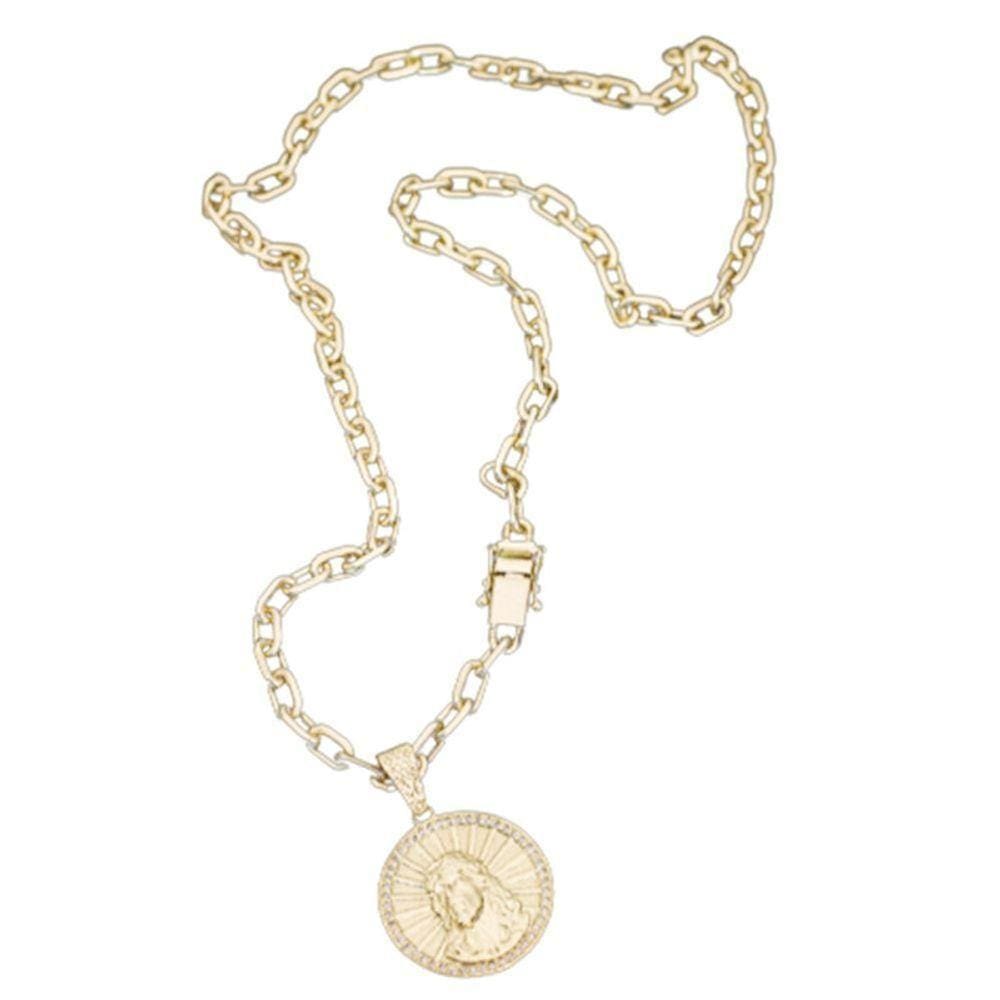 Cordão Corrente Grumet 7mm Pingente Medalha