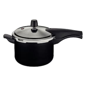 Panela De Pressão Tramontina Vancouver Effect Em Alumínio Antiaderente Starflon Max Preto 20 Cm 4,5 L