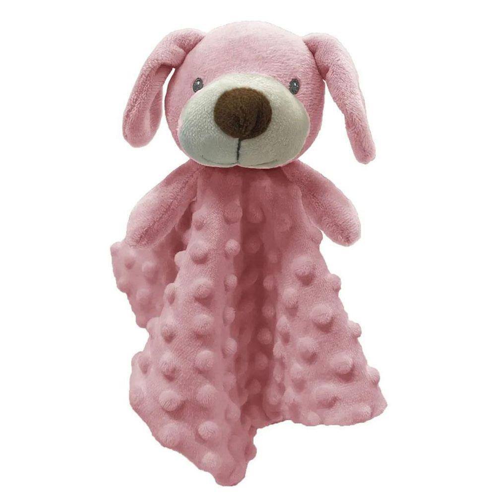Naninha Cachorro Rosa Minha Primeira Naninha - Laço Bebê
