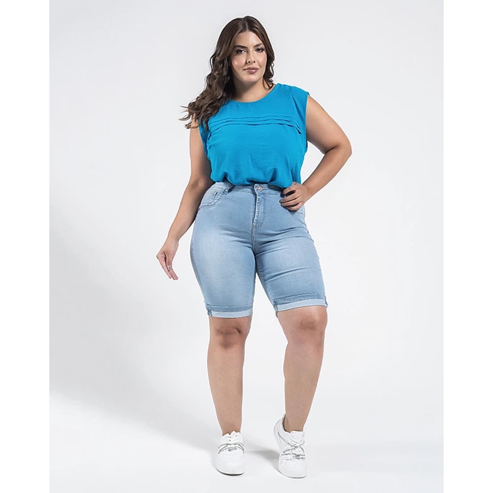 Bermuda Black Jeans Plus Size