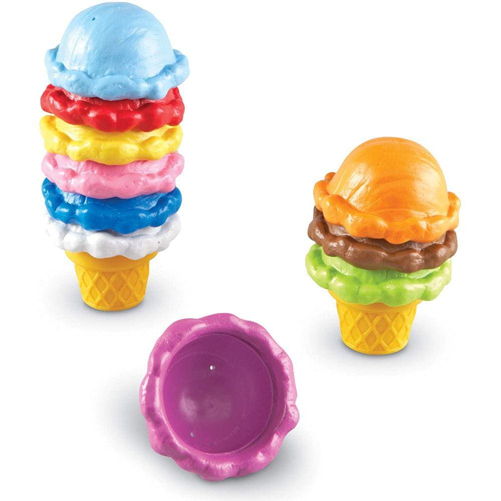 Smart Snacks Rainbow Color Cones, Color ID, Fine Motor Toy, para maiores de 2 anos, multicoloridos, 5x6 cm
