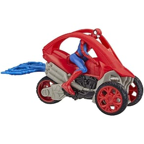 Brinquedo de ação Spider-Man Stunt Vehicle de 15 cm para maiores de 4 anos