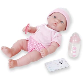 Conjunto de presente para bonecas recém-nascidas da JC Toys | Rosa | Impermeável | A partir de 2 anos