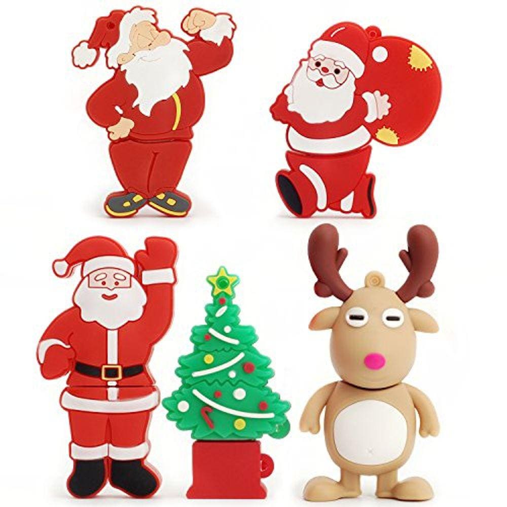 Thumb Drive Papai Noel Christmas Tree Elk 5x32GB