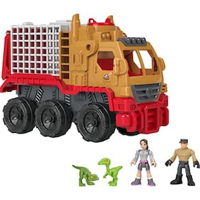 Conjunto de bonecos e caminhões de dinossauros Jurassic World para crianças de 3 a 8 anos