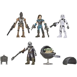 Bonecos e acessórios de defesa infantil de Star Wars (pacote com 5)