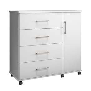 Cômoda Sapateira Belle 1,03 Organizadora 4 Gavetas Prateleira Nicho Interno - Branco - Lojas RPM