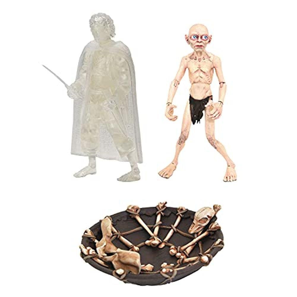 Conjunto de bonecos SDCC 2021 LOTR Frodo e Gollum