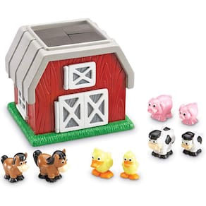 Brinquedo sensorial Hide-N-Go Moo, 9 peças, para maiores de 2 anos, multicolorido