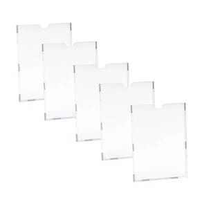Display Em Acrílico Frontal Quadro De Aviso A4 Kit 5