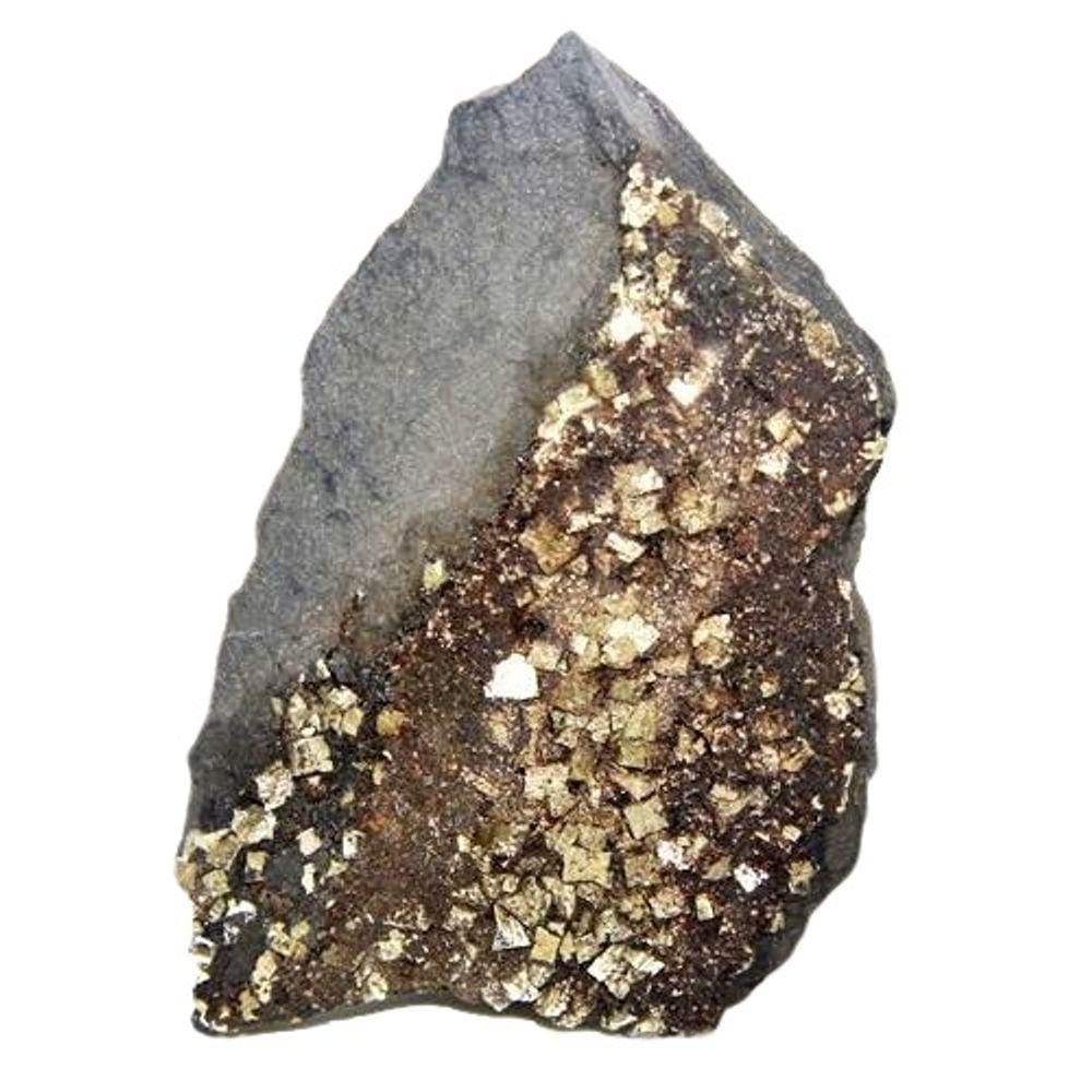Shungite com Pirita Extra Incrustada Para Coleção 10cm 134g