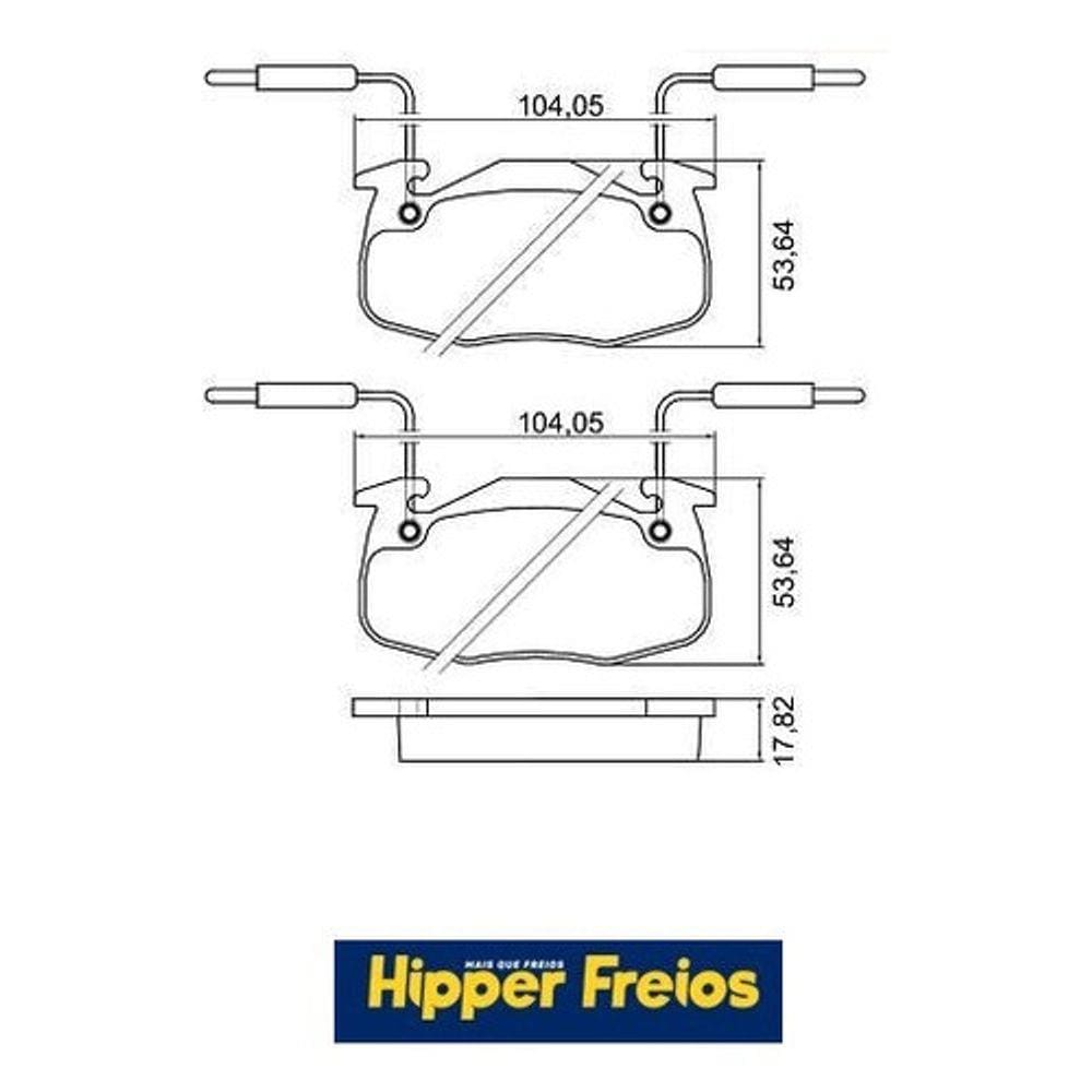 Pastilha Freio Clio 106 306 Hfp5236