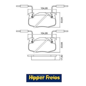 Pastilha Freio Clio 106 306 Hfp5236