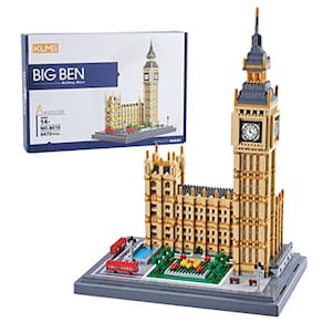 Conjunto Big Ben Micro Blocks, coleção de arquitetura para adultos, ótimo kit de construção (mais de 6473 unidades)