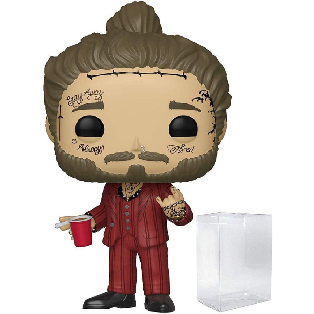 Figura pop Post Malone com capa protetora