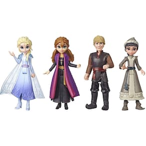Pacote múltiplo de bonecas pequenas Frozen 2 - Anna, Elsa, Kristoff, maren