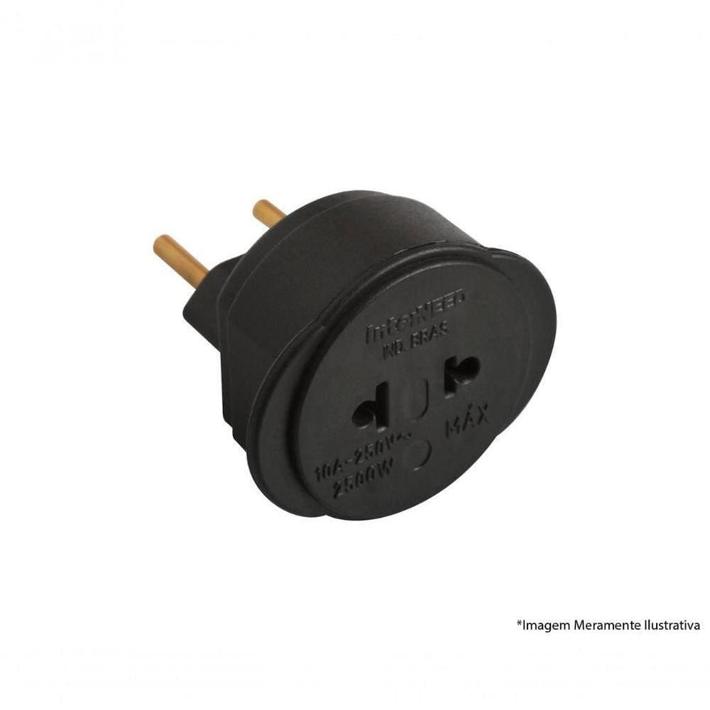 Adaptador Univ 3X1 Preto 037835 Blister C/10Pcs