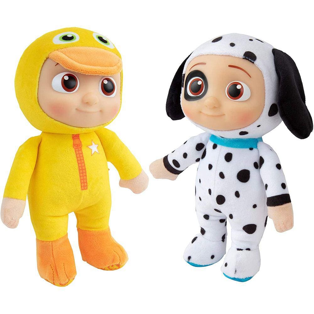 Pelúcia JJ Duckie & Puppy, pacote com 2 — 20 cm, mais de 18 meses