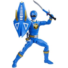 Boneco de ação Dino Thunder Blue Ranger de 15 cm com acessórios