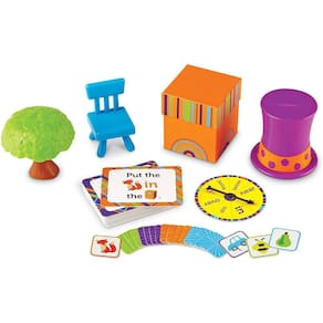 Conjunto de atividades Position Word, jogo de fonética, pré-escola, 65 unidades, maiores de 3 anos