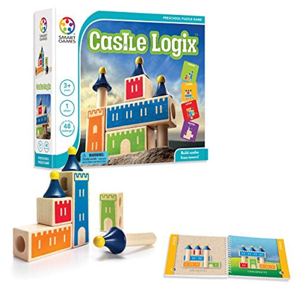Jogo de quebra-cabeça Castle Logix Building, 48 desafios, maiores de 3 anos