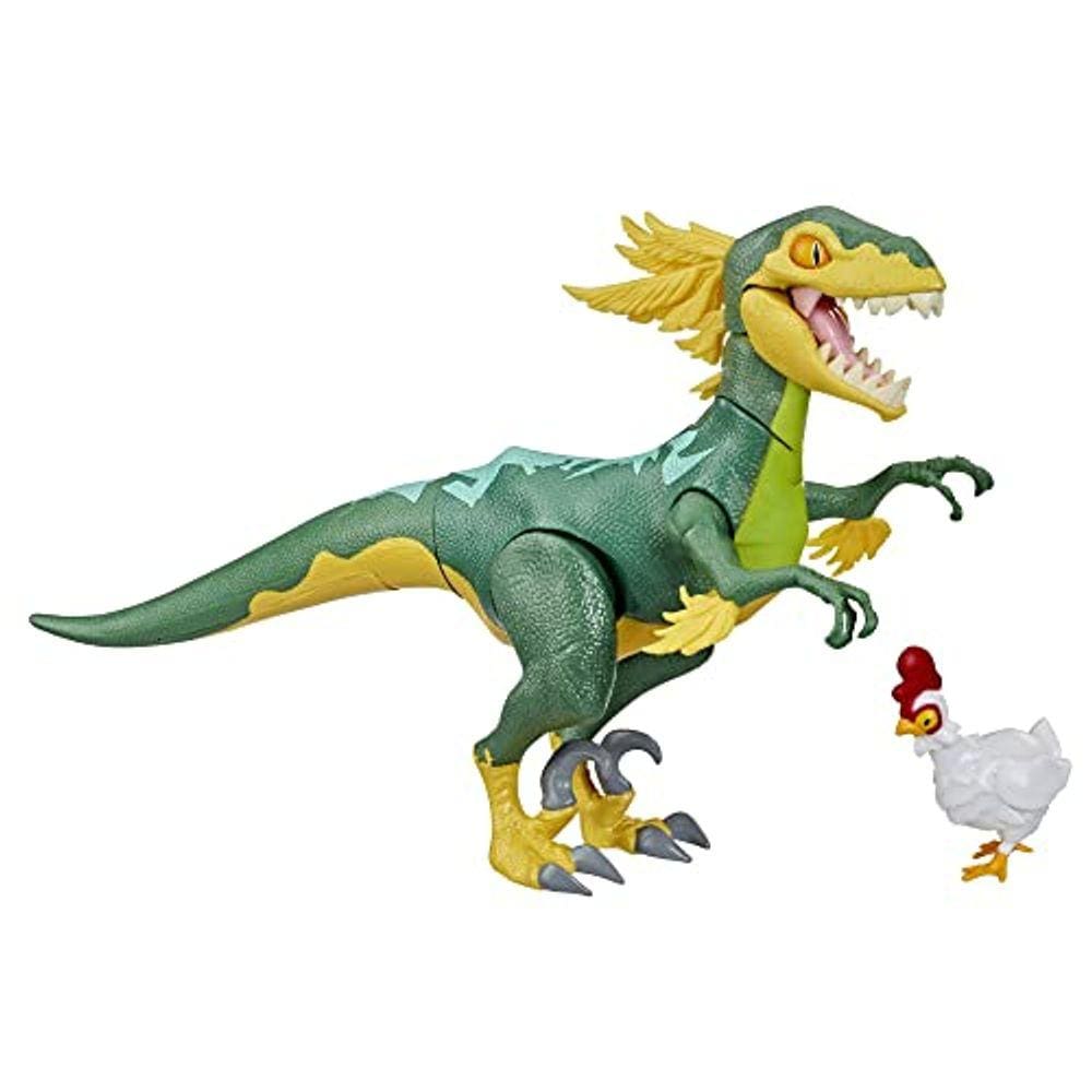 Boneco de ação colecionável Victory Royale Raptor, amarelo, 6 polegadas