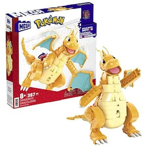 Figura Pokémon Dragonite, brinquedo montável em grande escala com Motion Brick