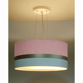 Pendente de Teto LED 30x15cm Faixa Dupla Tom Luz Iluminação Rosa/Bronze/Branco