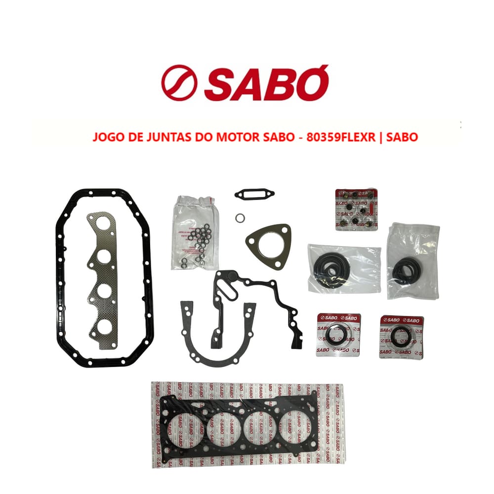 Jogo Junta Motor Sabó Vw Spacecross EA111 Vht 1.6 8V Completo 2010 A 2013