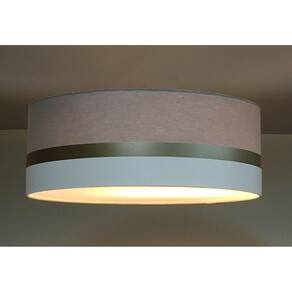 Luminária Faixa Dupla Tom Luz Iluminação Cinza/Bronze/Branco