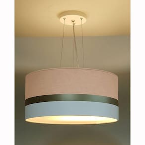 Pendente de Teto LED 30x15cm Faixa Dupla Tom Luz Iluminação Cáqui/Bronze/Branco