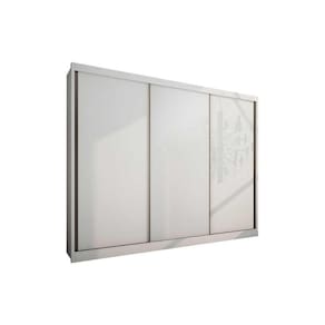 Guarda Roupas 3 Portas De Correr E 6 Gavetas Natus Plus Branco - Novo Horizonte