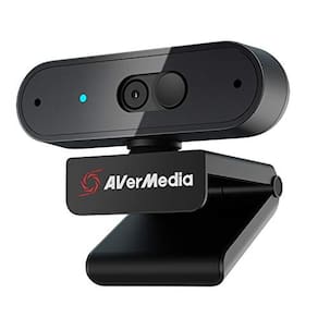 Webcam PW310P - câmera 1080p, foco automático, microfones estéreo duplos
